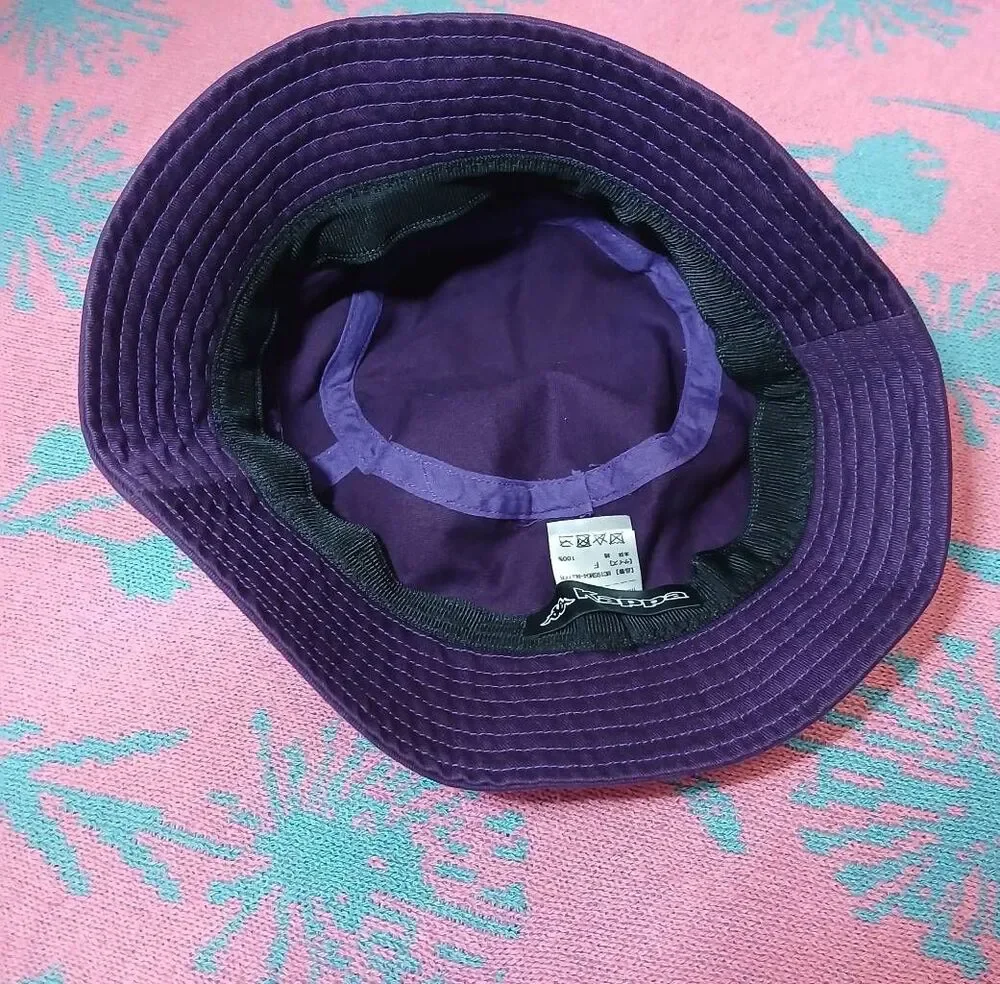 Kappa womens bucket hat cap purple